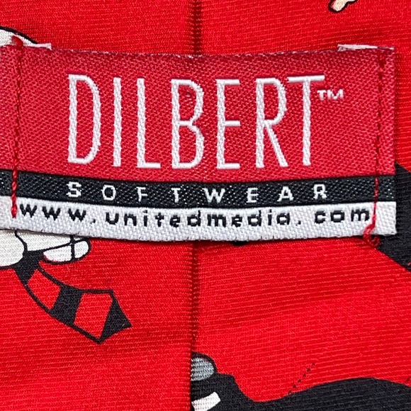 Vintage DILBERT & Friends Silk Cartoon Collectible Necktie - 90's - Picture 4 of 5